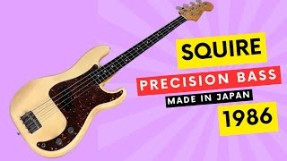 Video thumbnail for Fender Squier Precision Bass 1986 made in Japan Review & Demonstration by 🇺🇦 IGOR ODARYUK