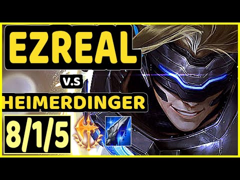 DEáDLY (EZREAL) vs HEIMERDINGER - 8/1/5 KDA BOTTOM ADC CHALLENGER GAMEPLAY - EUW