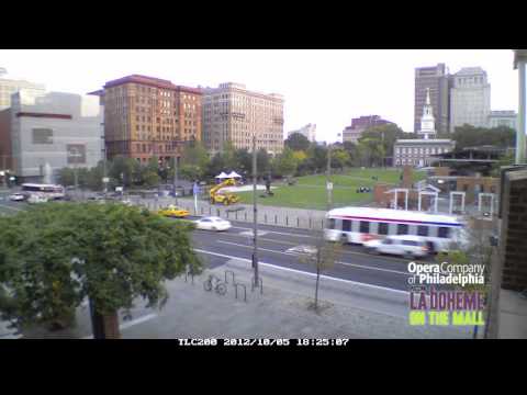 LA BOHÈME ON THE MALL! Building a 35' Screen - Opera Company of Philadelphia
