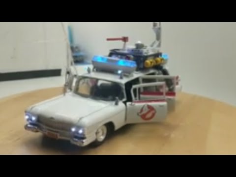 Ghostbusters Ecto 1. 1959 Cadillac ambulance model kit build 1/25 scale