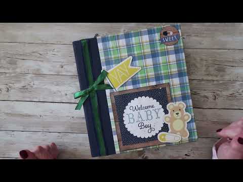 6x8 Premade Baby Boy Scrapbook **Etsy**