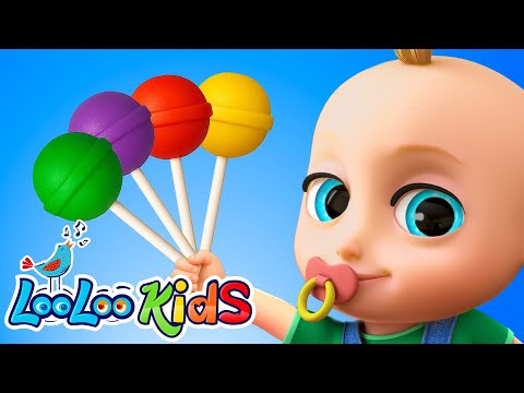 Johny Johny Yes Papa - LEARN COLORS - Lollipops - Nursery Rhymes & Kids Songs - LooLoo Kids