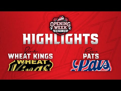 Brandon Wheat Kings at Regina Pats 9/21 | WHL Highlights 2024-25