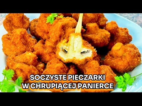 Soczyste PIECZARKI w chrupiącej PANIERCE - szybka i przepyszna przekąska nie tylko na imprezę😋