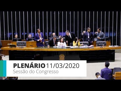 Sessão do Congresso - Votação de vetos presidenciais - 11/03/2020