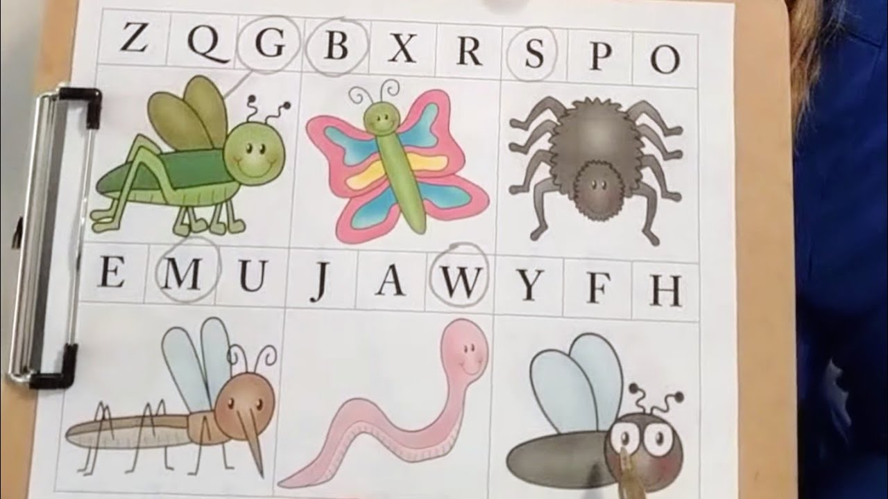 Bug Theme Activities for Preschoolers | Initial Sounds | Insects | Prewriting Worksheet
