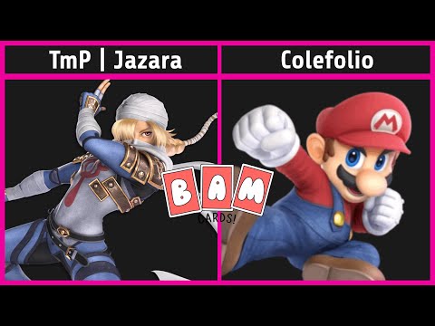 Smash @ BAM Cards 13 - TmP | Jazara (Sheik) vs. Colefolio (Mario) - SSBU Tournament