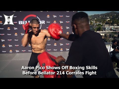 Aaron Pico Shows Off Boxing Skills Before Bellator 214 Henry Corrales Fight At Open Workout