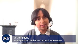 Antidepressants and risk of postural hypotension