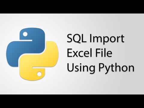 SQL Import Excel File to Table Using Python Pandas
