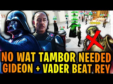 NO WAT TAMBOR NEEDED ANYMORE TO BEAT REY - Moff Gideon + Darth Vader w/ Full Empire Beats Rey
