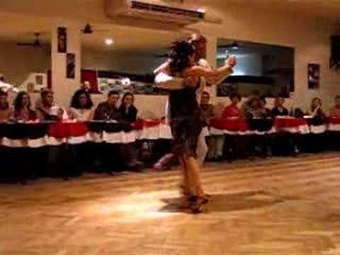  Luna Palacios  and  Dany Garcia  are  dancing  to  the  milonga  "  Tango Negro  "