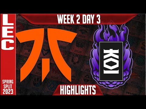 FNC vs KOI Highlights | LEC Spring 2023 W2D3 | Fnatic vs KOI
