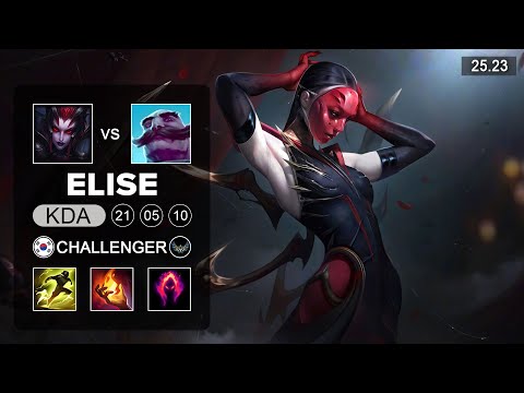 Elise Support - KR Challenger - Patch 25.23 Season 15