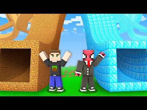 Zengin VS Fakir İlginç Tünel (Minecraft)
