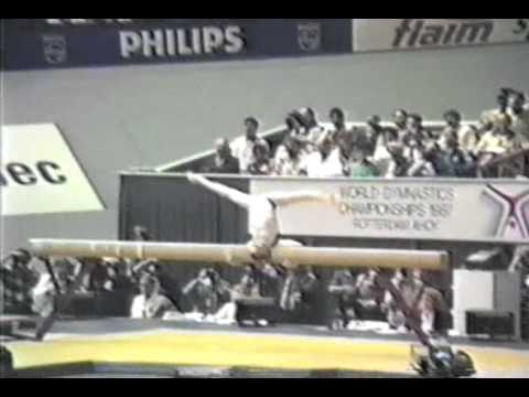 1st TO ROM Daniela Silivas BB   1987 World Gymnastics Championships 9 575