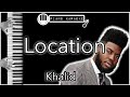 Location - Khalid - Piano Karaoke Instrumental