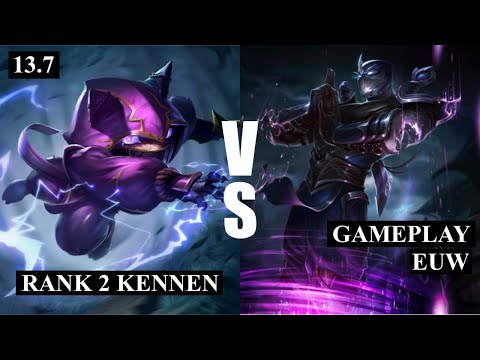 KENNEN vs SHEN Gameplay (TOP) | Rank 2 Kennen, 850 LP | EUW Grandmaster | 13.7