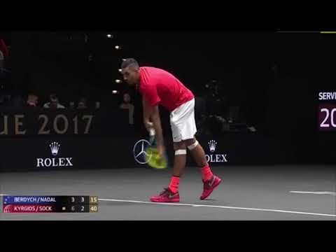 Rafael Nadal Berdych VS Kyrgios Sock HIGHLIGHTS LAVER CUP 2017