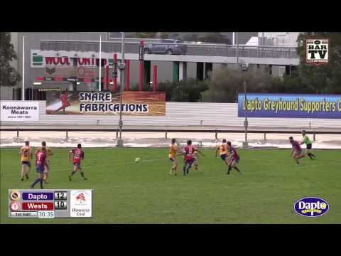 2015 ICRL Round 12 1st Grade Highlights - Dapto Canaries v Wests Devils