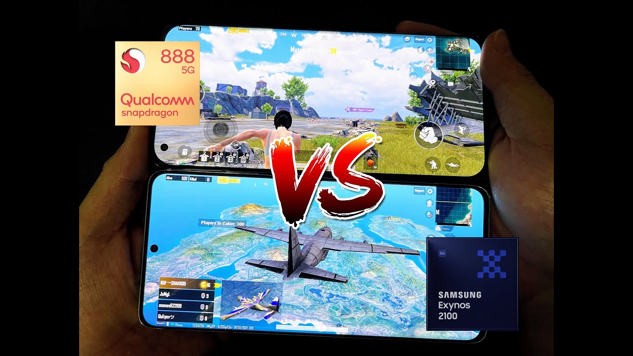 Exynos 2100 vs Snapdragon 888 PUBG Mobile Gaming Test! A comeback for the Exynos S21 Ultra!?