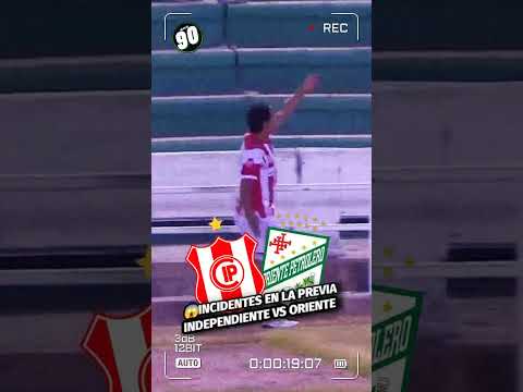🚨Incidentes en la previa del partido #independientepetrolero vs #orientepetrolero en #sucre