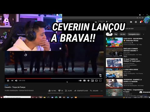 LOUD CORINGA REAGINDO A MÚSICA DO CEVERIIN - TROPA DA FRANÇA
