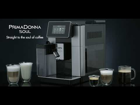 Kavos aparatas DeLonghi ECAM 610.55 SB PrimaDonna video