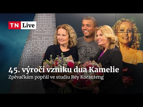 Legendární duo Kamelie. Zpěvačkám popřál ve studiu Rey Koranteng | TN Live