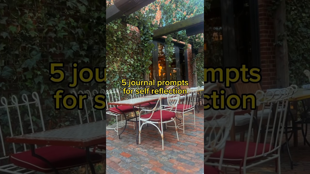 5 journal prompts for self reflection (& growth) #journaling #journalingprompts #visualdiary