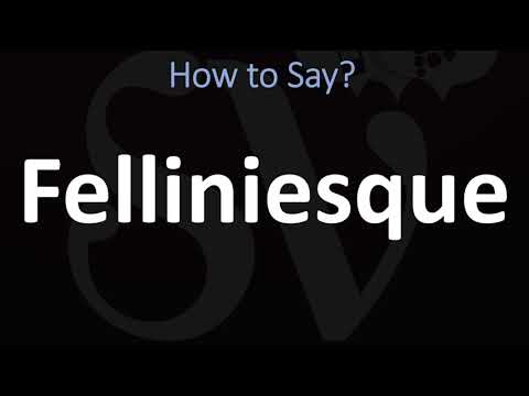 How to Pronounce Felliniesque? (CORRECTLY)