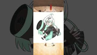 【#お絵描き】九条ネギ吉　2026年夏　革命騎士衣装／SDイラストメイキング　タイムラプス　#shorts