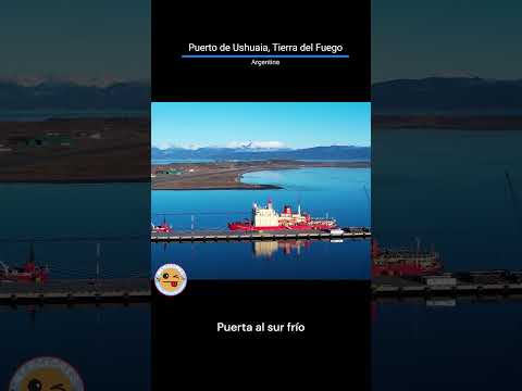 Puerto de Ushuaia, Tierra del Fuego – Argentina – Vista Aérea en 4K | @MencionesAéreas