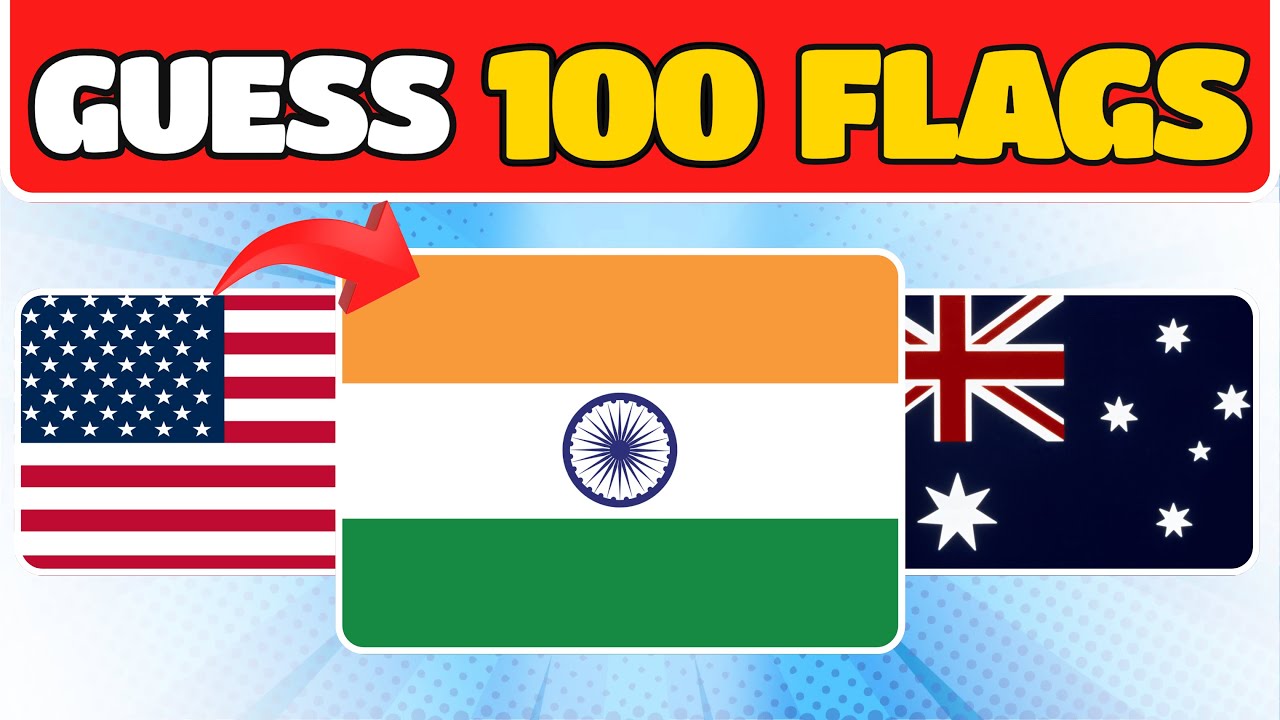 🤔 Guess 100 Country Flags in 3 Seconds! | Ultimate Flag Challenge Quiz 🌍💥