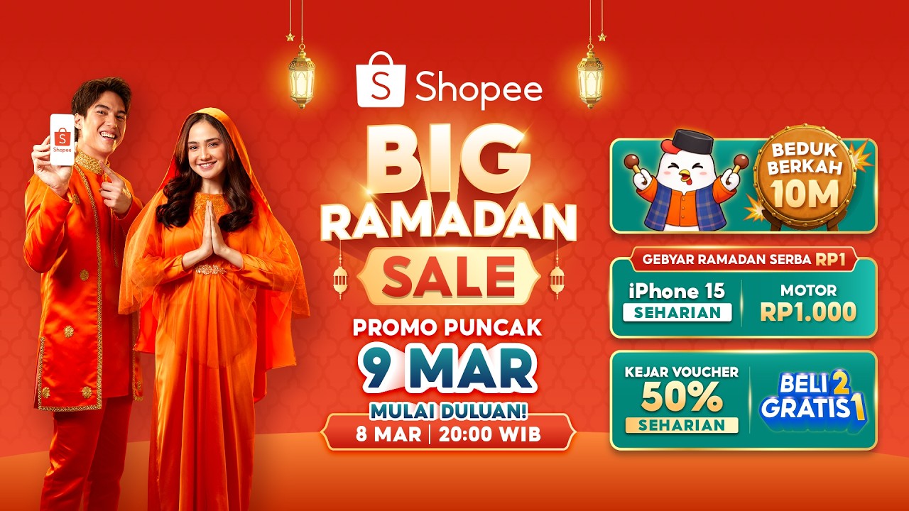 Promo Puncak Mulai Duluan 8 Maret Jam 20:00 | Pasang Alarm Sekarang!