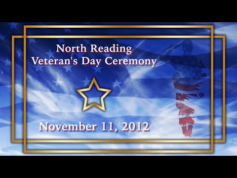 North Reading Veteran's Day Ceremony 2012