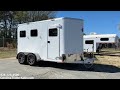 2023 Kiefer Kruiser 2 Horse Bumper Pull Trailer w/Escape Door 