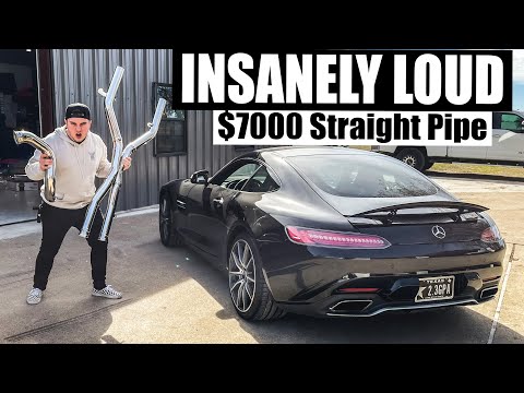 Making my AMG GTS INSANELY LOUD! (Straight Pipe Turboback Exhaust install)