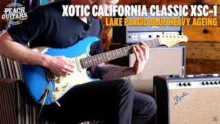 Video thumbnail for Xotic California Classic XSC-1 - Lake Placid Blue - Heavy Ageing w/Stainless Steel Frets by The Peach Boutique