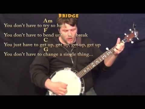 Try (Colbie Caillat) Banjo Cover Lesson in C with Chords/Lyrics