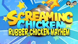 Screaming Chicken Ultimate Showdown Gameplay #1 [Demo] : RUBBER CHICKEN MAYHEM | 3 Player
