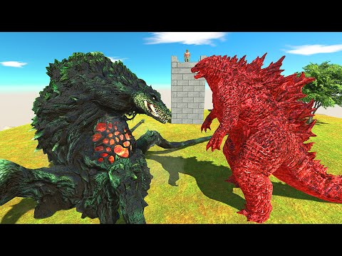 BIOLLANTE VS RED GODZILLA 2021 - Animal Revolt Battle Simulator