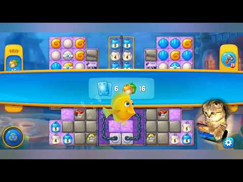 Fishdom 2022, no Boosters,  9619  level  -  прохождение без бустеров,  9619  уровень.