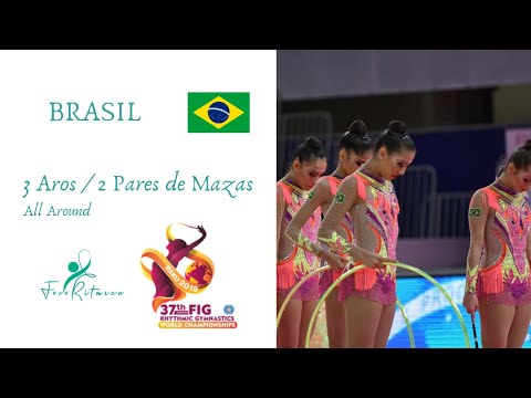 Brasil 3 Aros/4 Mazas - Campeonato del Mundo Baku 2019