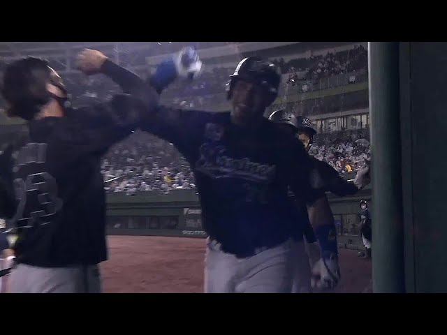 【8回表】神戸の夜空に輝く球団通算8000号!! マリーンズ・マーティン 勝ち越しとなる3ランホームラン!! 2021/9/8 B-M