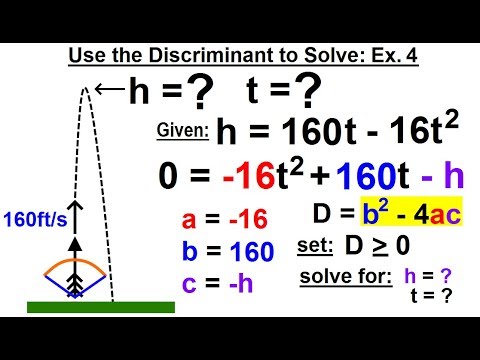 Algebra Ch 27 The Discriminant 1 of 11 What is the Discriminant