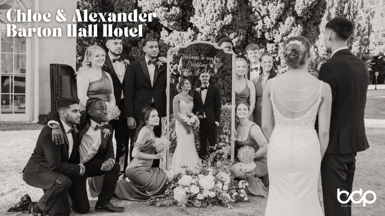 Barton Hall Hotel wedding photography and film