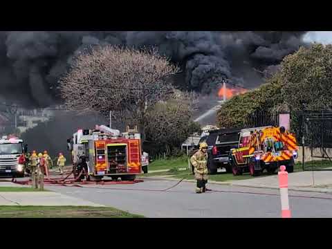 Huge explosion and fire Zeta Crescent, O'connor