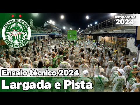 Mancha Verde 2024 | Largada e Pista - Ensaio Técnico | Samba ao vivo - #ETSP24