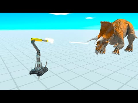 MACHINE GUN TURRET vs EVERY UNIT | Animal Revolt Battle Simulator